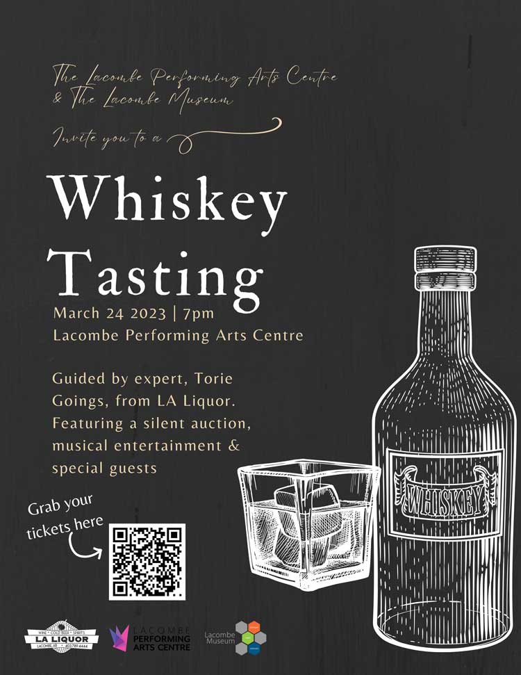 Whiskey Tasting at The Lacombe Performing Arts Centre